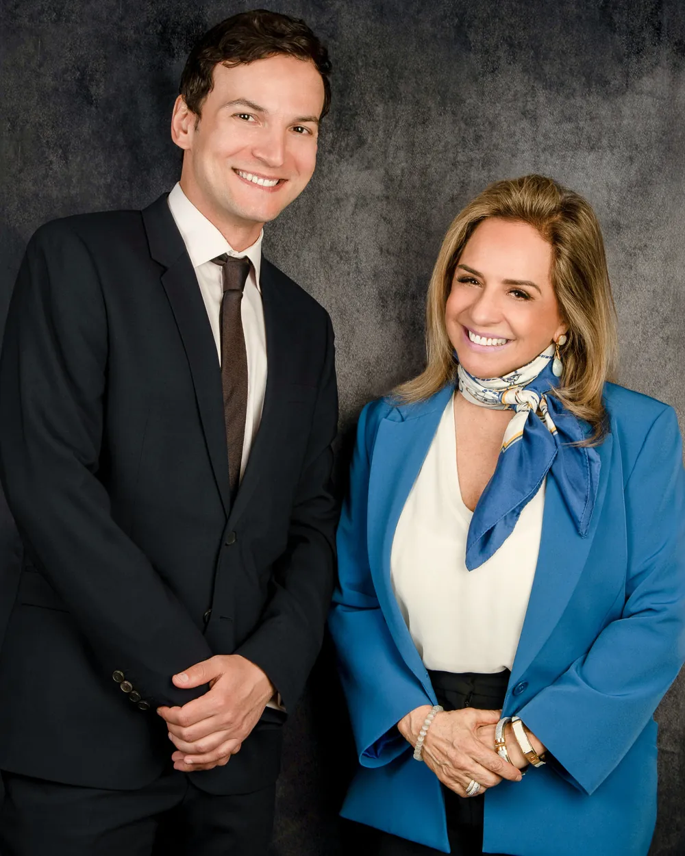 Two business leaders photographed together