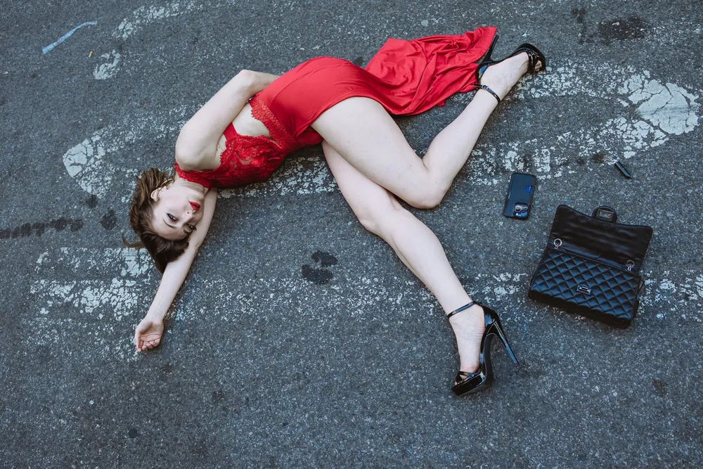 Concept-led editorial portrait photographed in New York